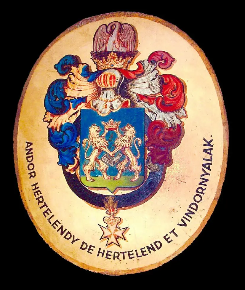 Historic Hertelendy family coat of arms